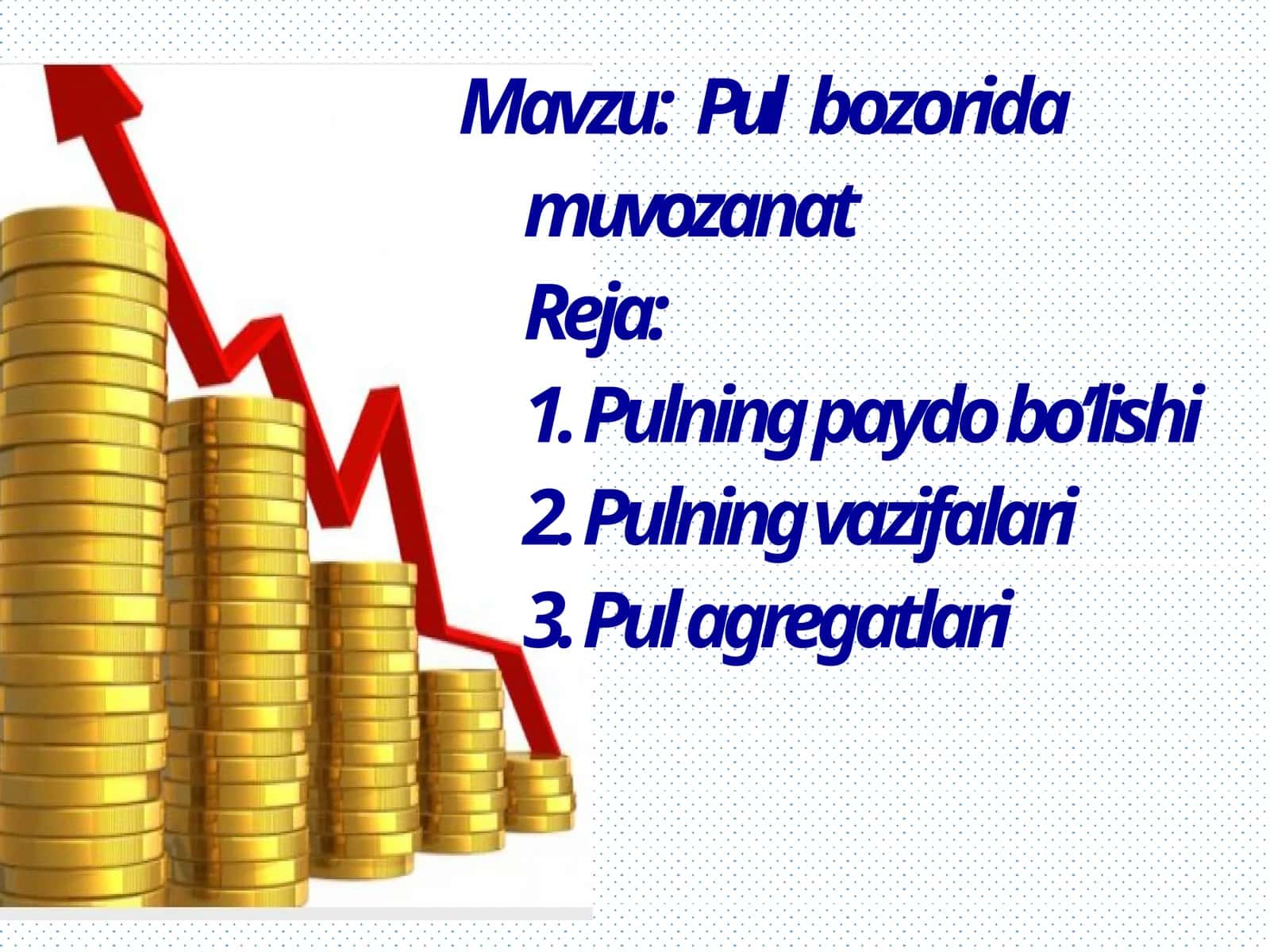 Pul bozorida muvozanat