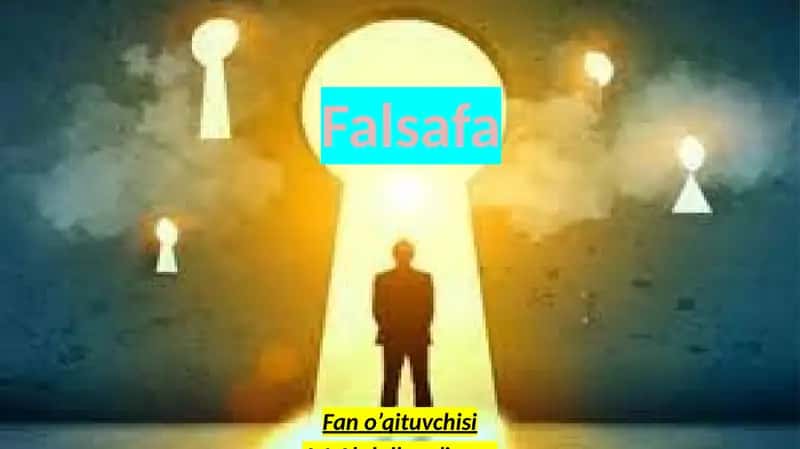 Falsafa Fano’qituvchisi