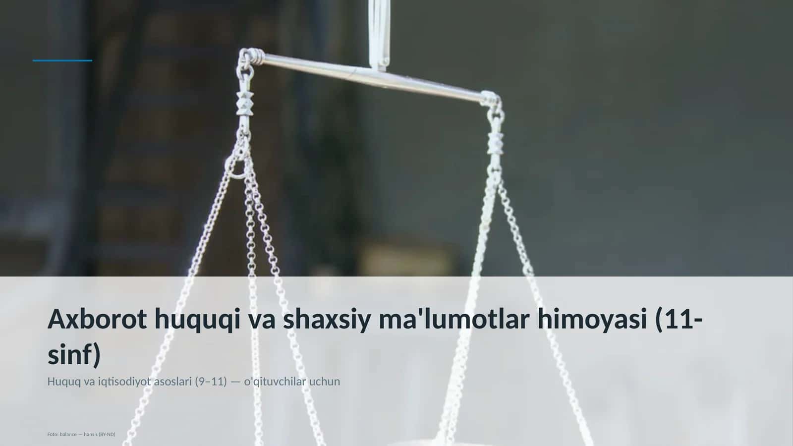 Huquq va iqtisodiyot asoslari (9–11)