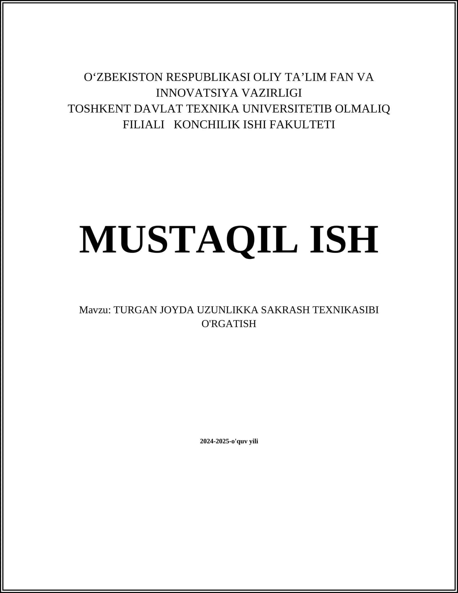 TURGAN JOYDA UZUNLIKKA SAKRASH TEXNIKASIBI O'RGATISH