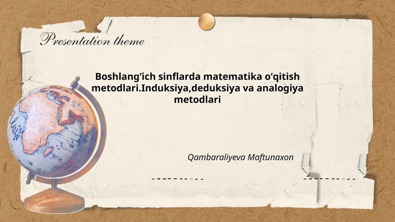 Boshlangʻich sinflarda matematika oʻqitish metodlari