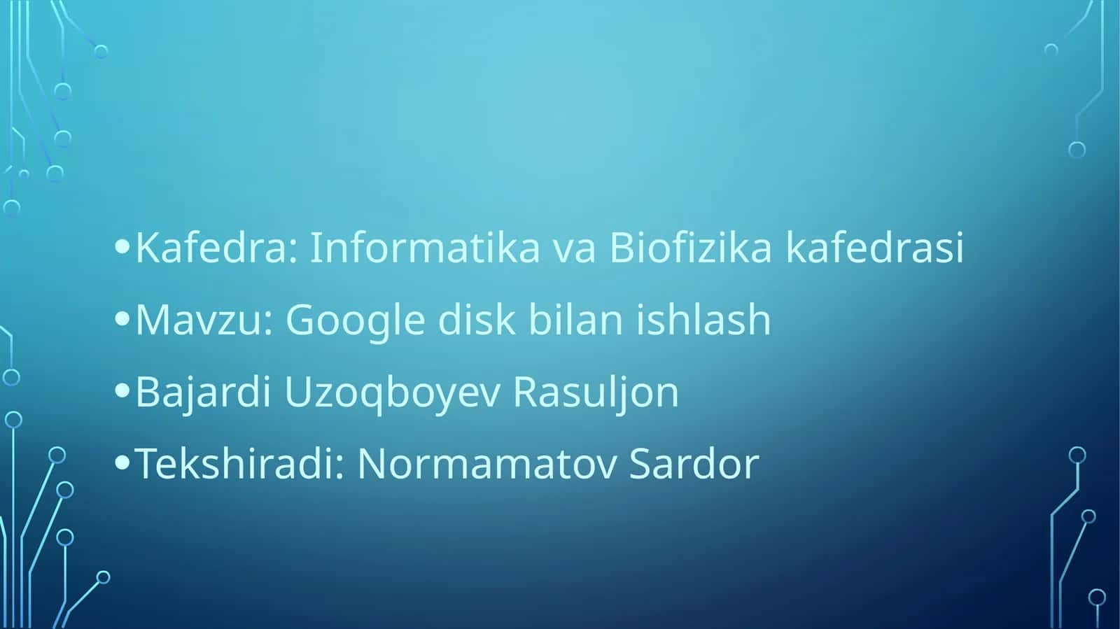 Google disk bilanishlash