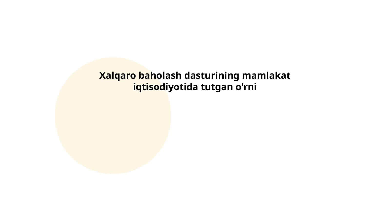 Xalqaro baholash dasturi nima?