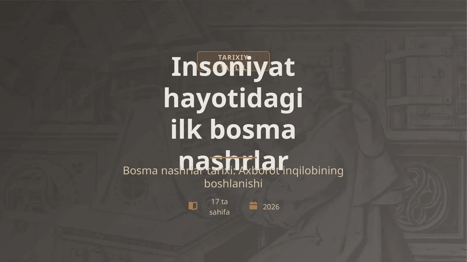 Bosma nashrlar tarixi: Axborot inqilobining boshlanishi