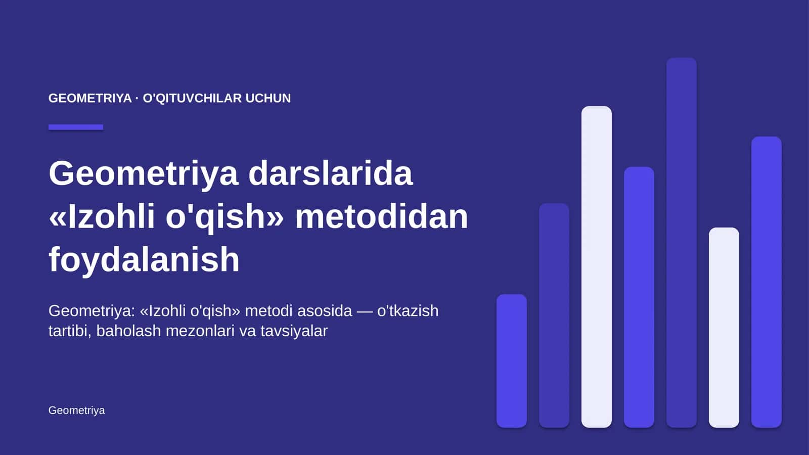 geometriya darslarida izohli o'qish metodidan foydalanish 9031