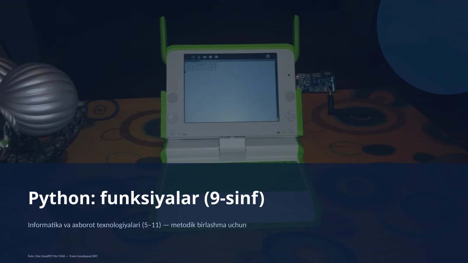 Python: funksiyalar (9-sinf)