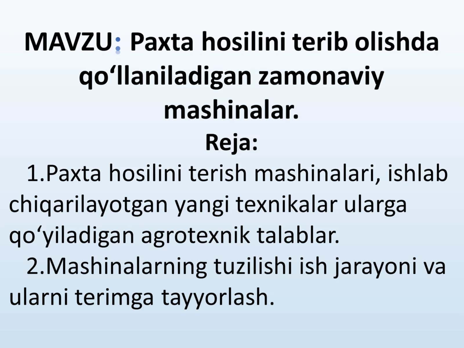 PAXTA TERISH MASHINALARI