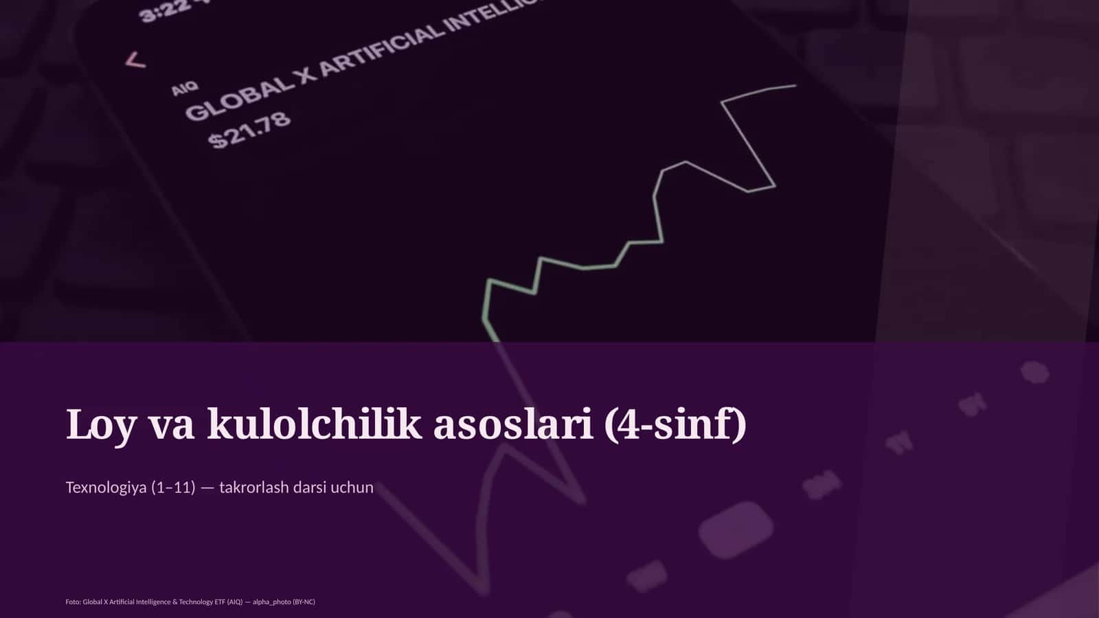 Loy va kulolchilik asoslari (4-sinf)