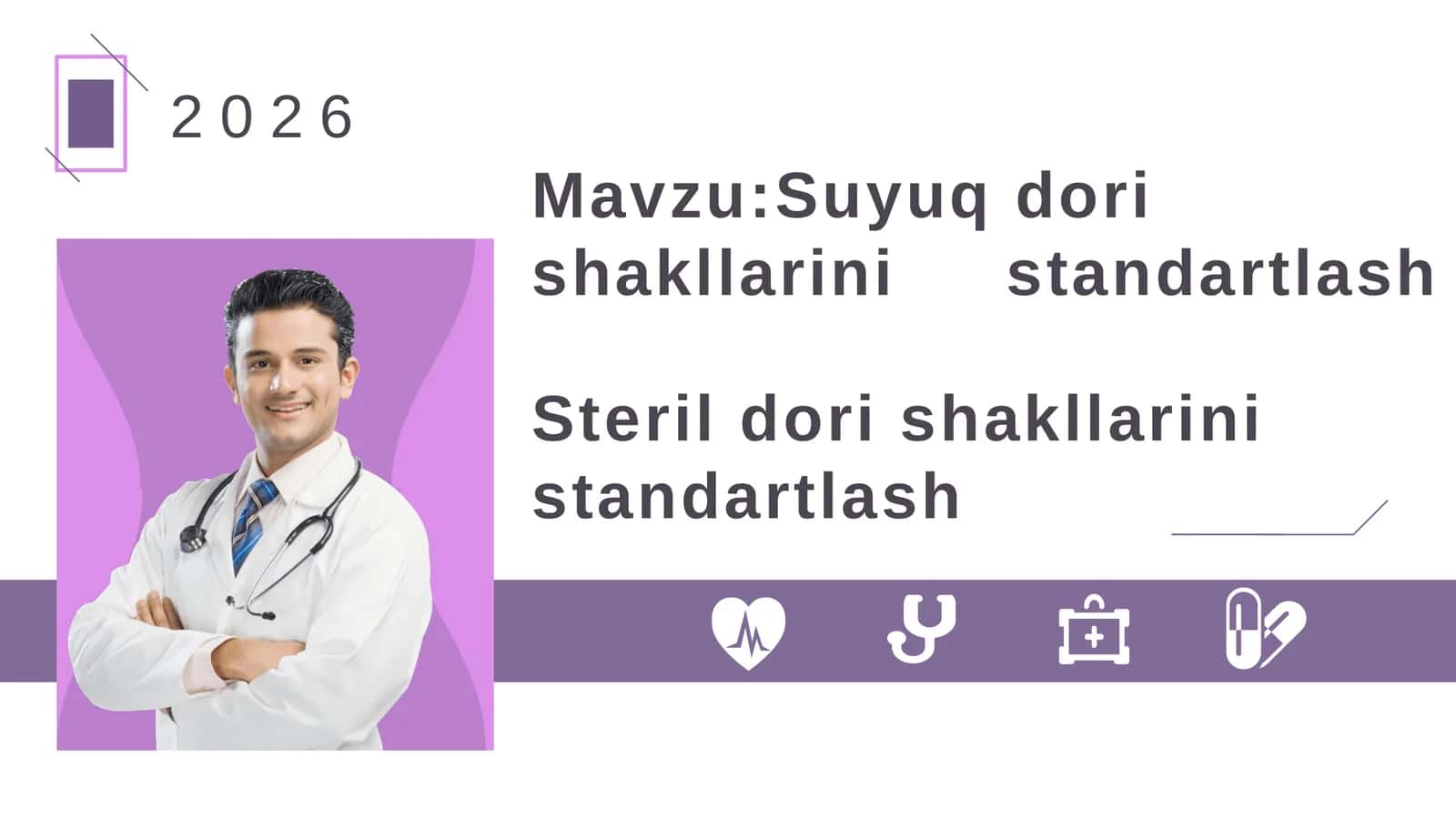 Suyuq dori shakllari standartlash va sterildorish