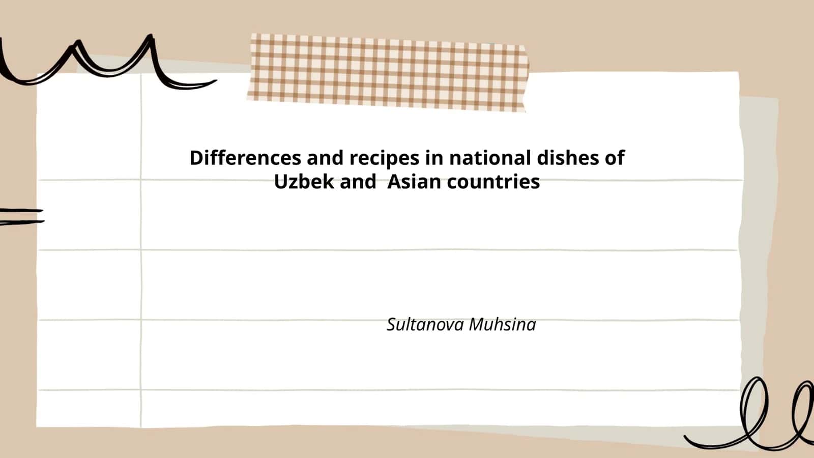 Differences and recipes in national dishes of Uzbek and Asian countries