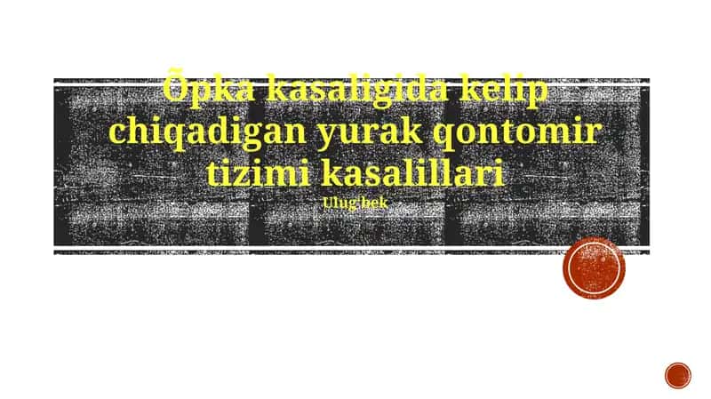 O'pka gipertenziyasi