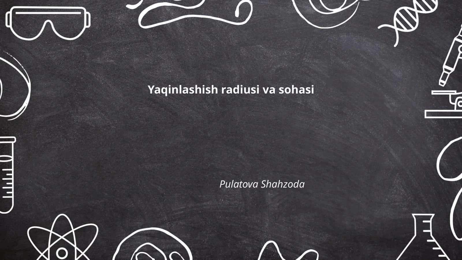 Yaqinlashish radiusi va sohasi