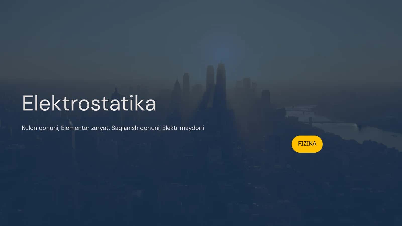 Elektrostatika