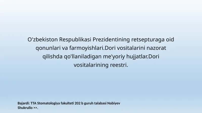 Dori vositalari