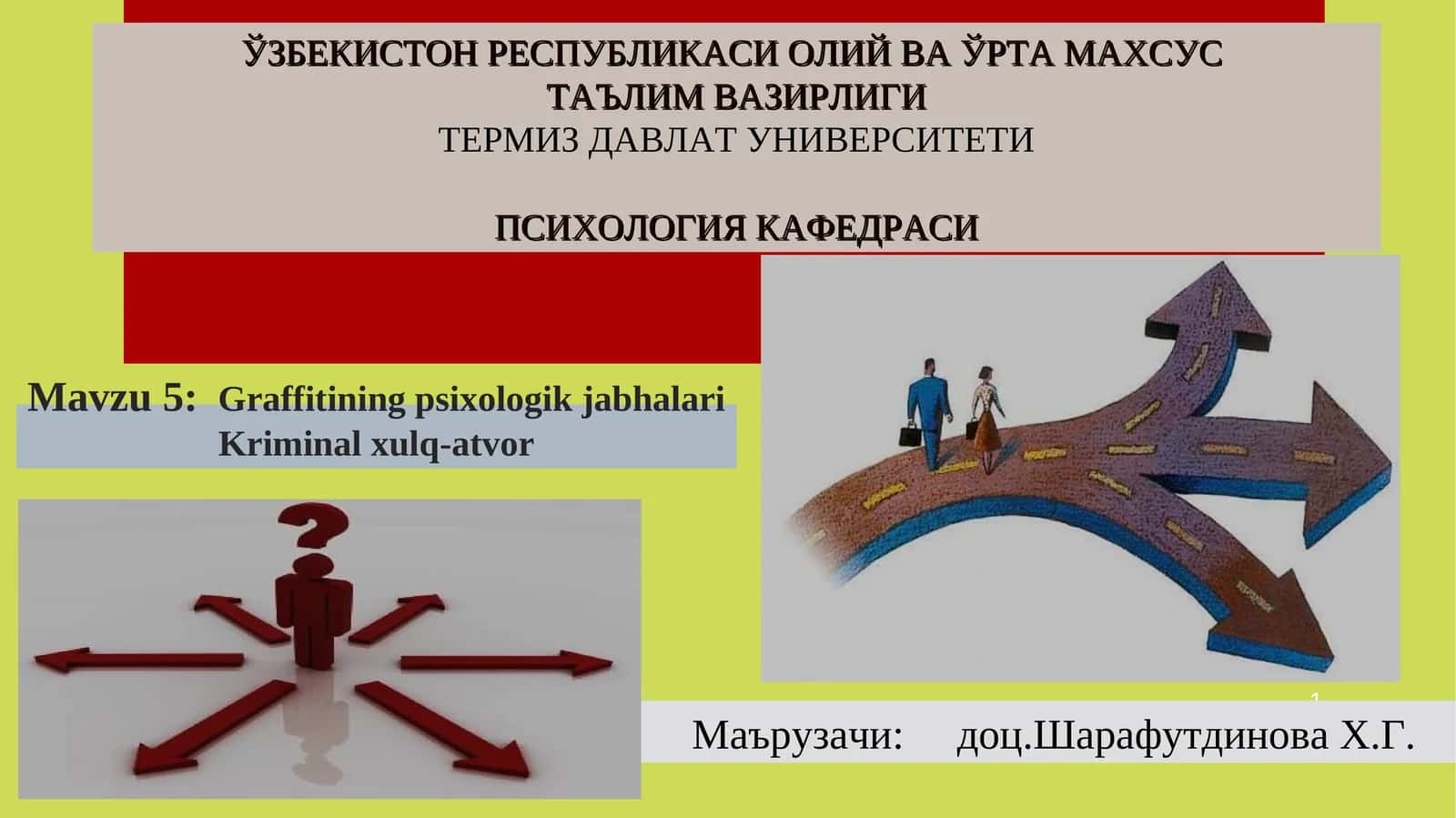 Graffitining psixologik jabhalari Kriminal xulq-atvor