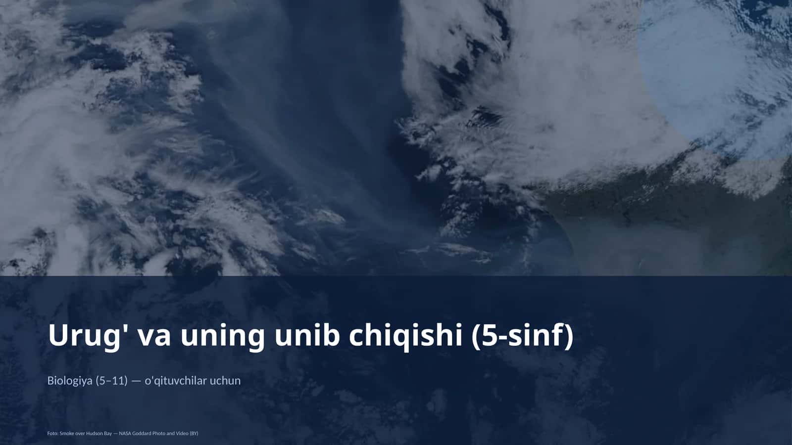Urug' va uning unib chiqishi (5-sinf)