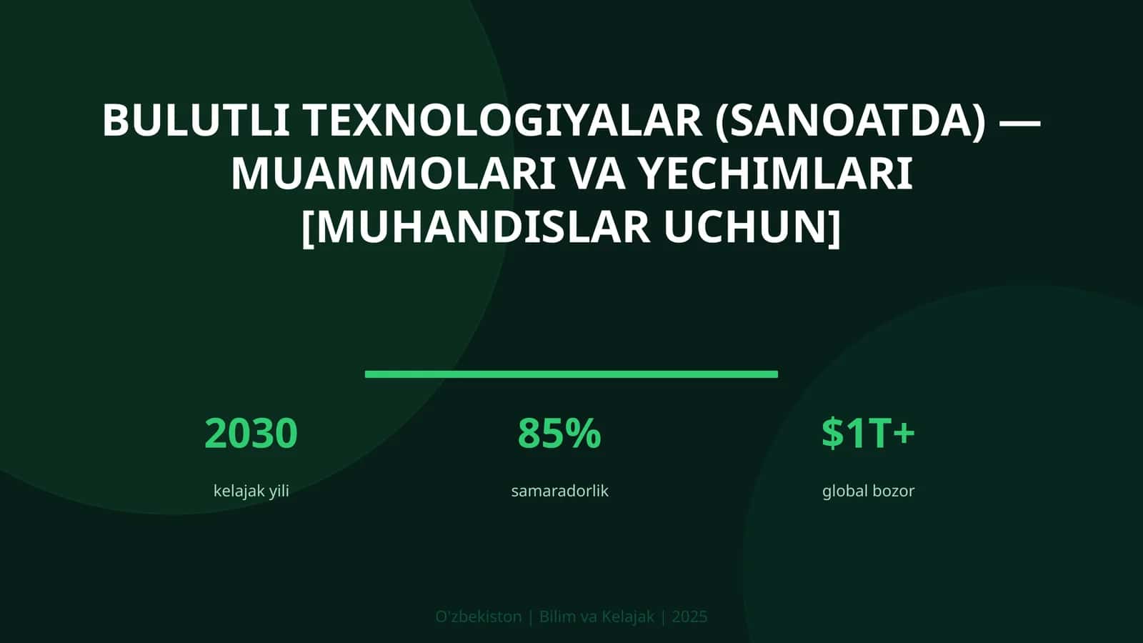 Bulutli texnologiyalar (sanoatda) — muammolari va yechimlari [muhandislar uchun]