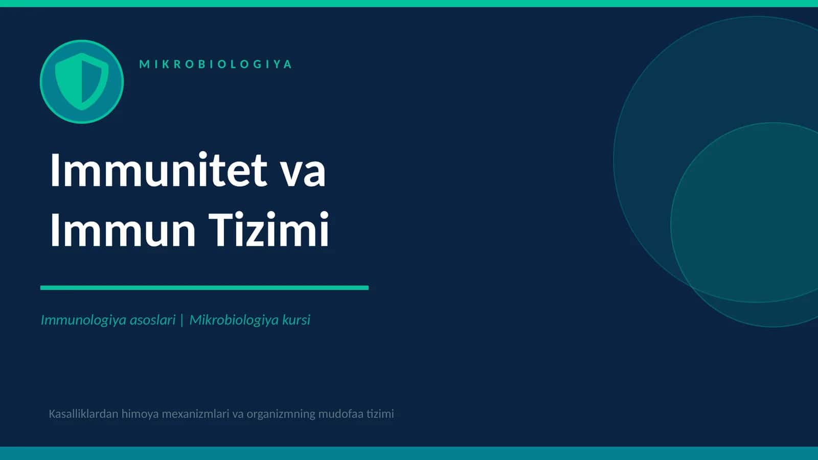 Immunitet va immun tizimi