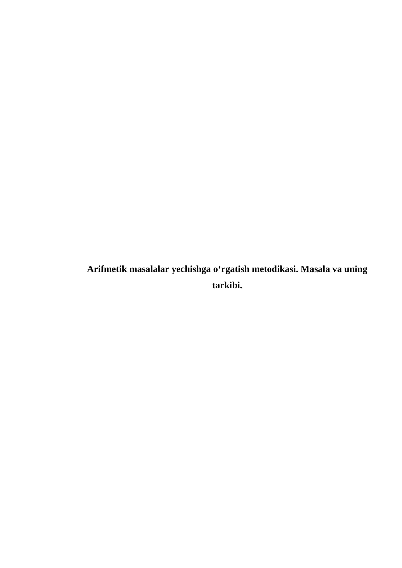ARIFMETIK_MASALALAR_YECHISH