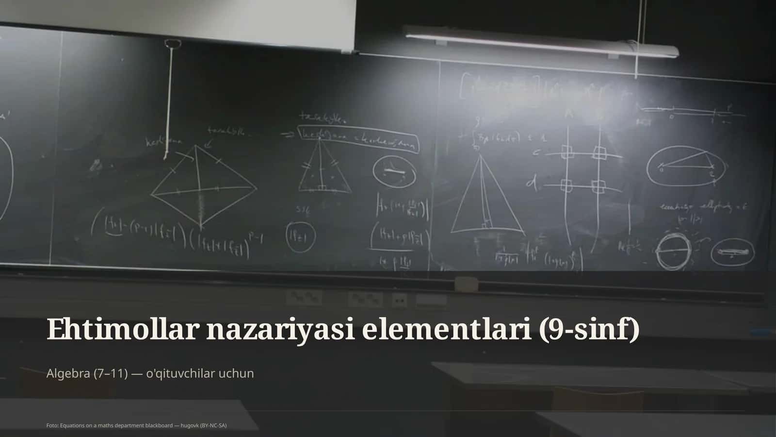 Ehtimollar nazariyasi elementlari