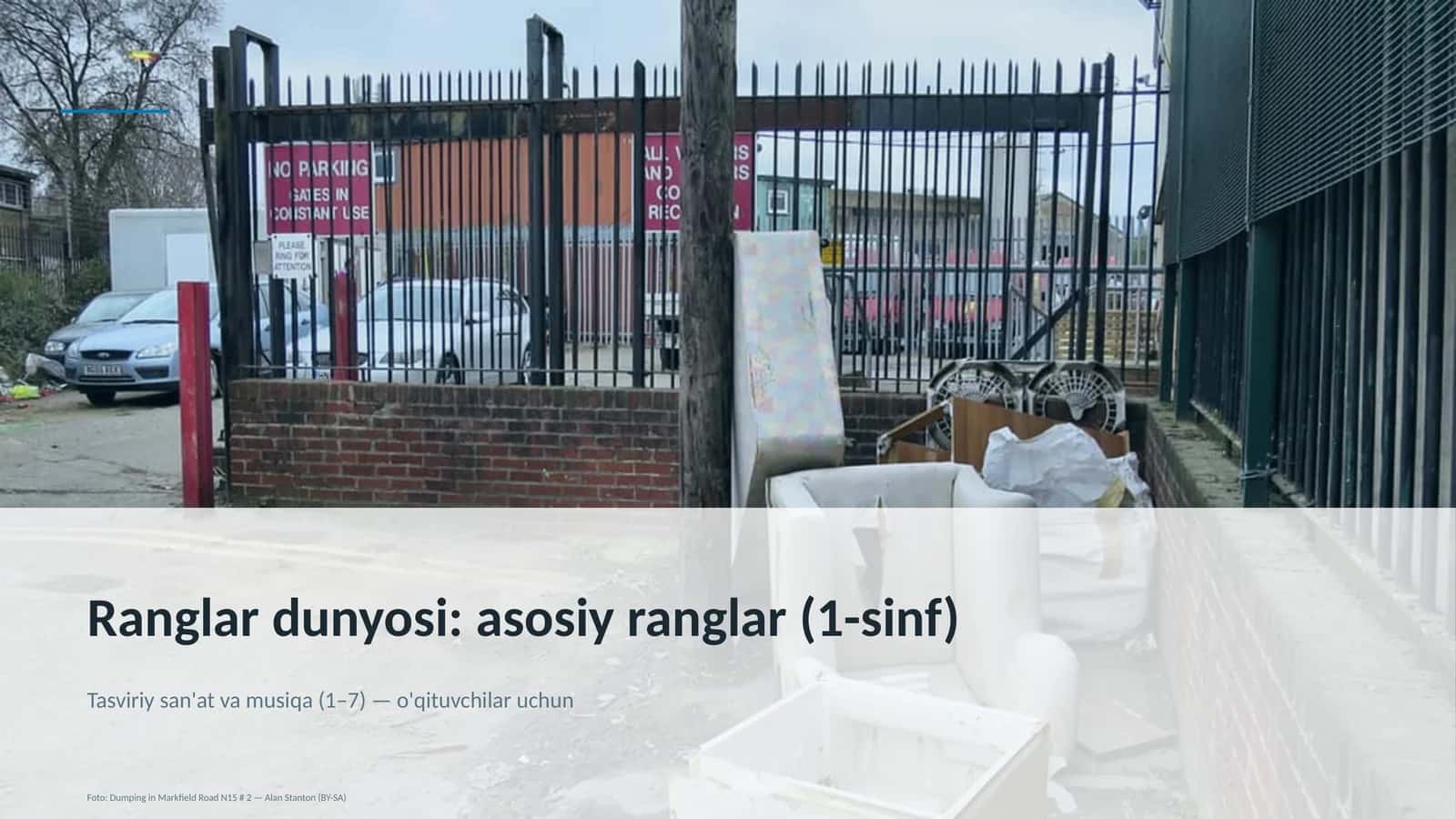 Ranglar dunyosi: asosiy ranglar (1-sinf)