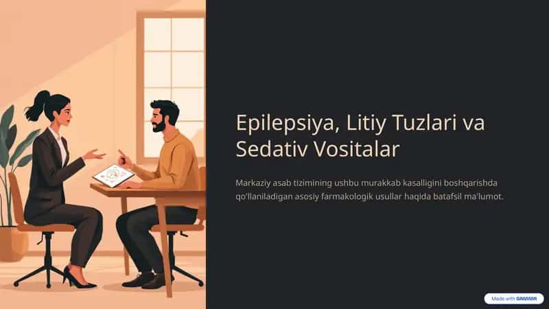 Epilepsiya, Litiy Tuzlari va Sedativ Vositalar