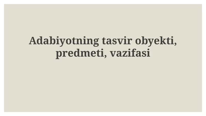 Modernizm va Postmodernizm