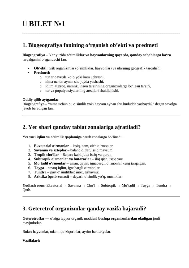 Biogeografiya