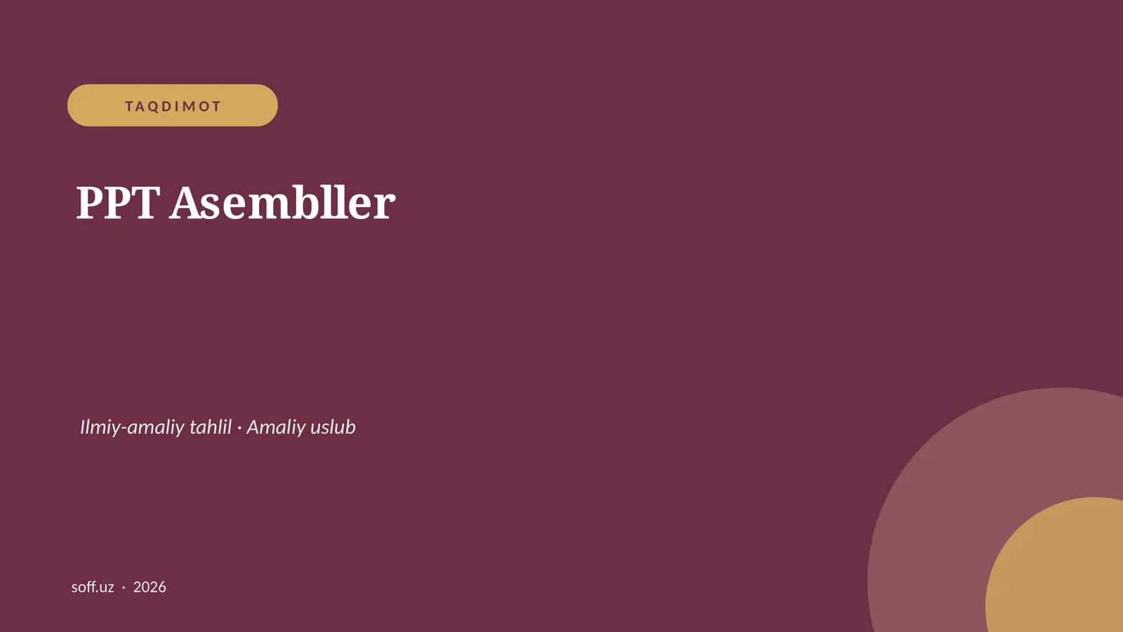 PPT Asembller