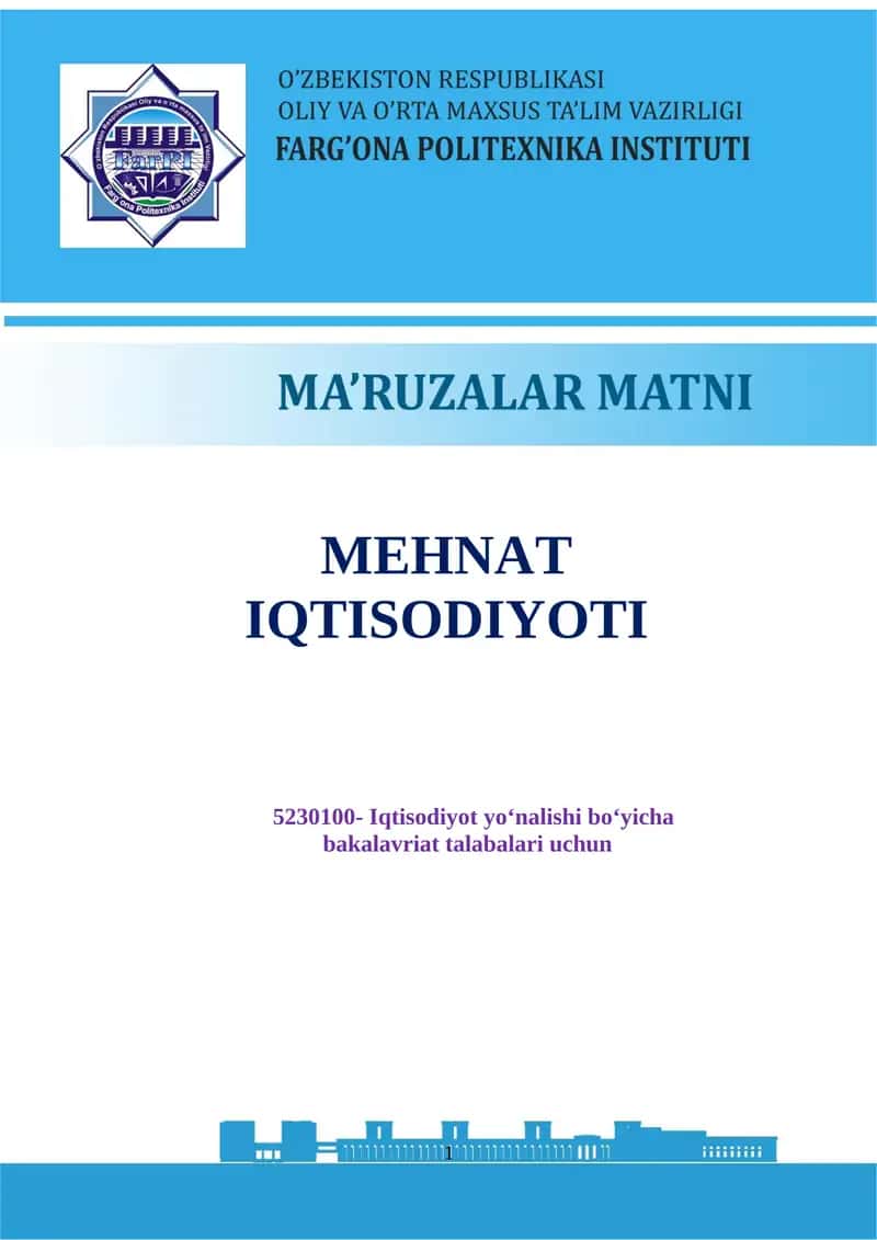 MEHNAT IQTISODIYOTI