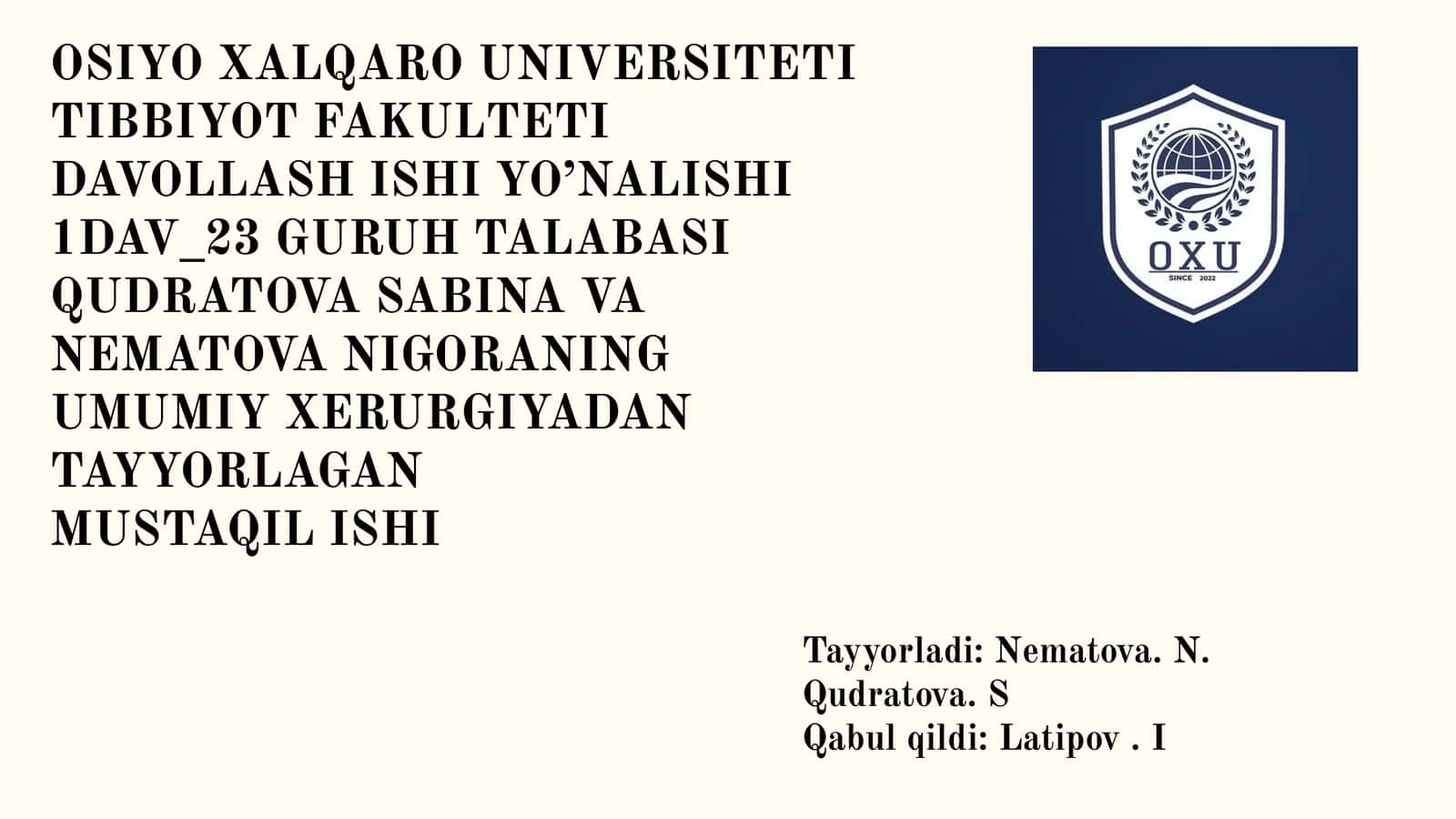 Qandli diabet va uning patofizologiyasi