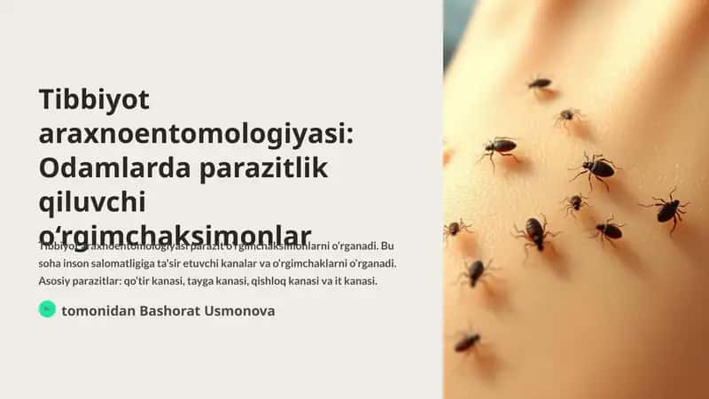 Tibbiyot araxnoentomologiyasi