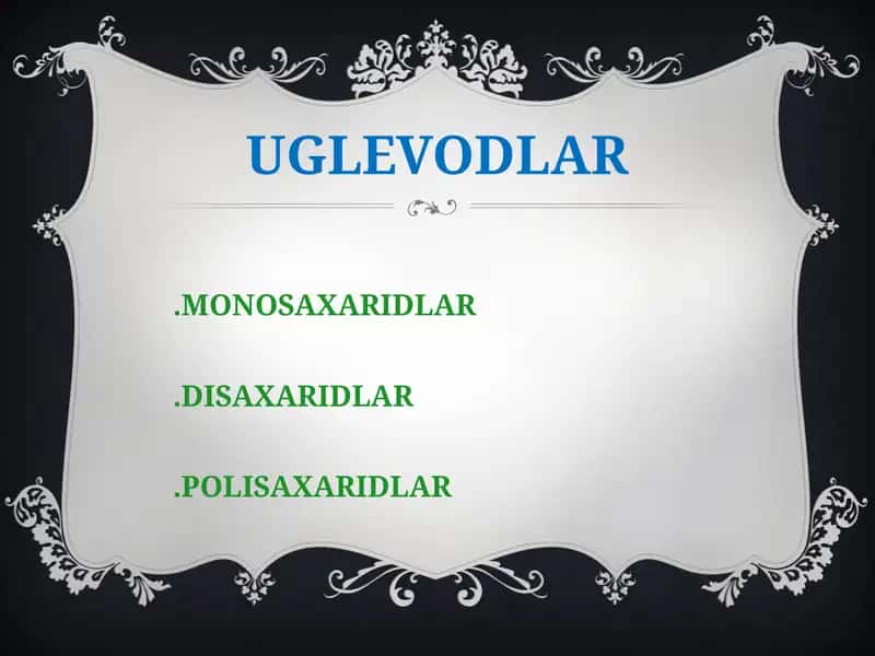 Uglevodlar