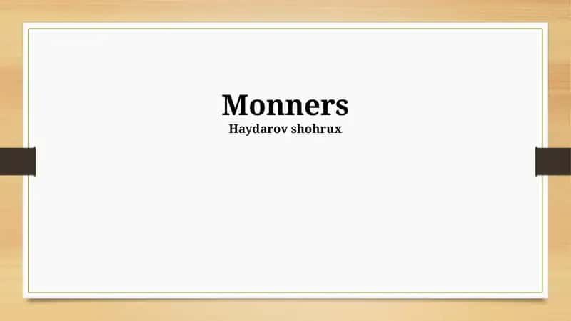 Monitors
