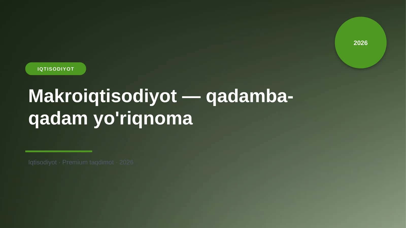 Makroiqtisodiyot — qadamba-qadam yo'riqnoma