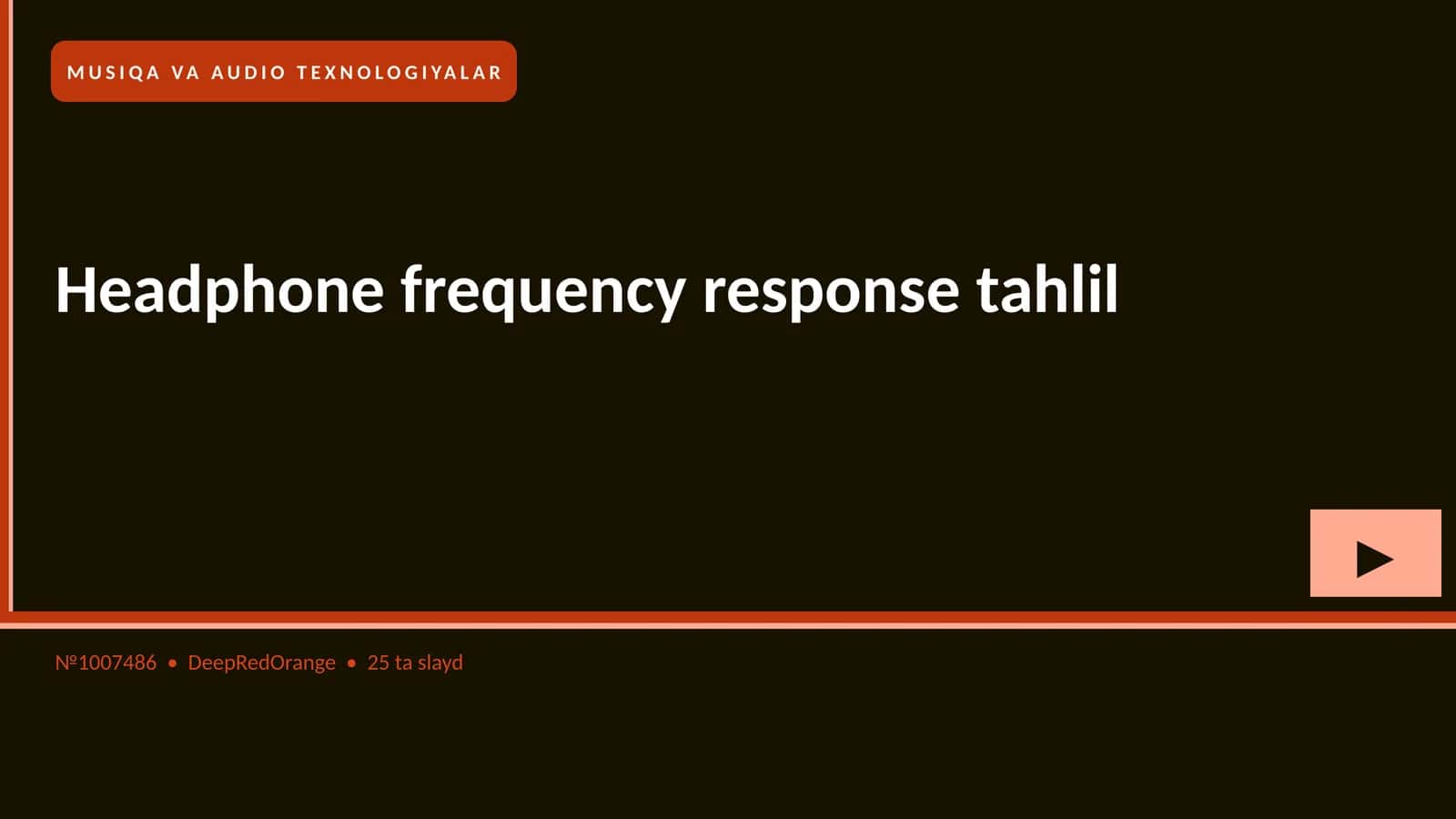 Headphone frequency response tahlil