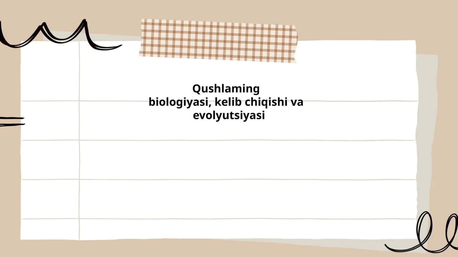 Qushlaming biologiyasi, kelib chiqishi va evolyutsiyasi
