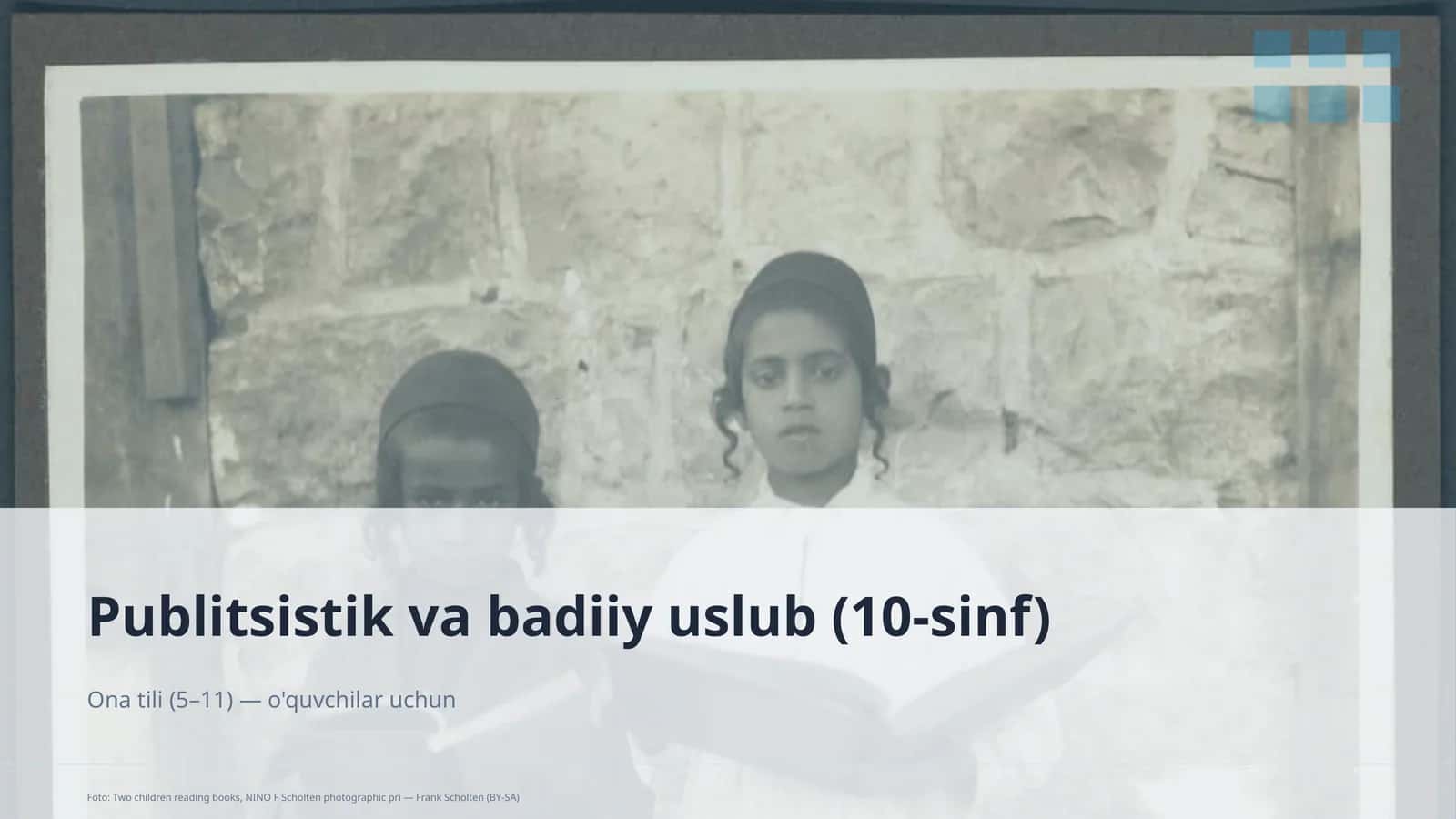 Publitsistik va badiiy uslub (10-sinf)