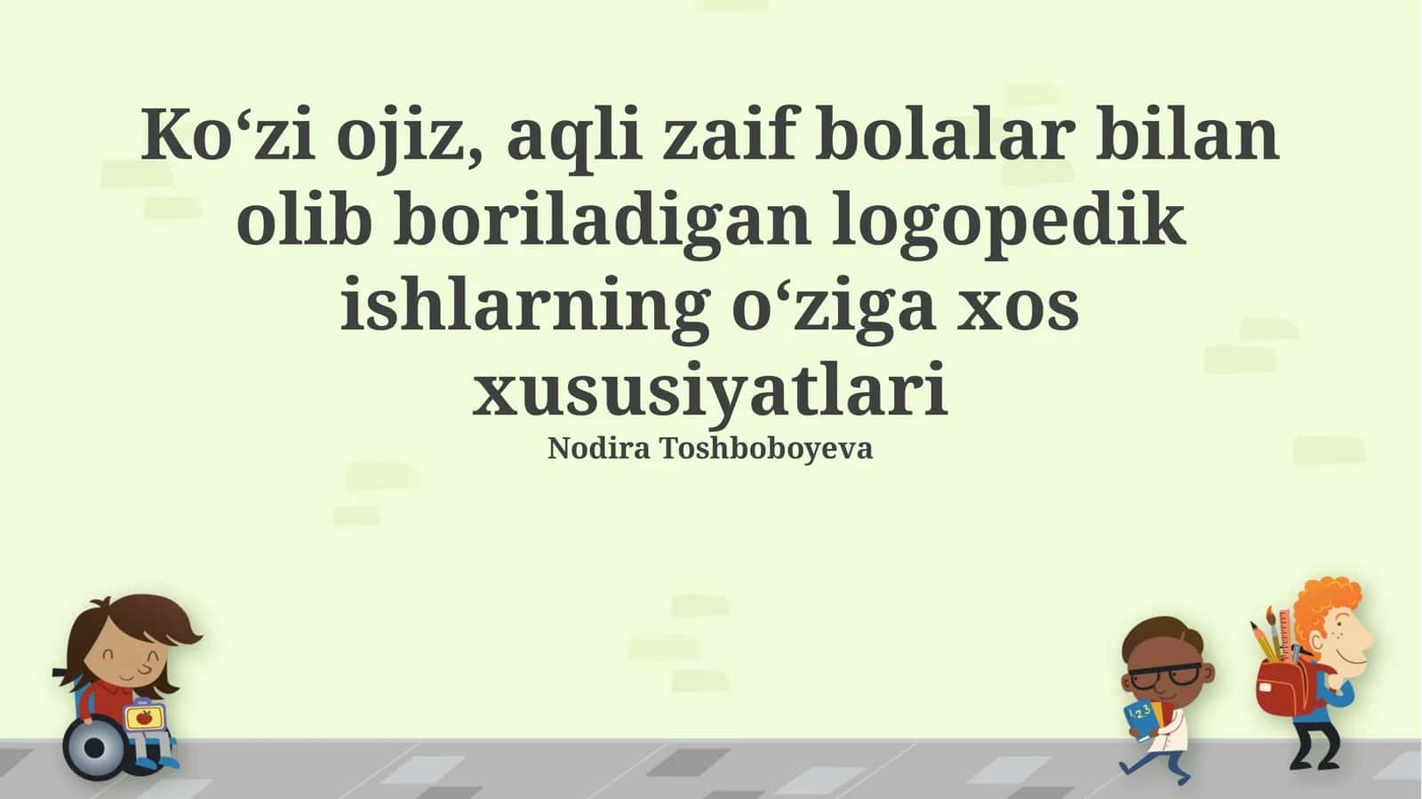 Logopediya ishlari