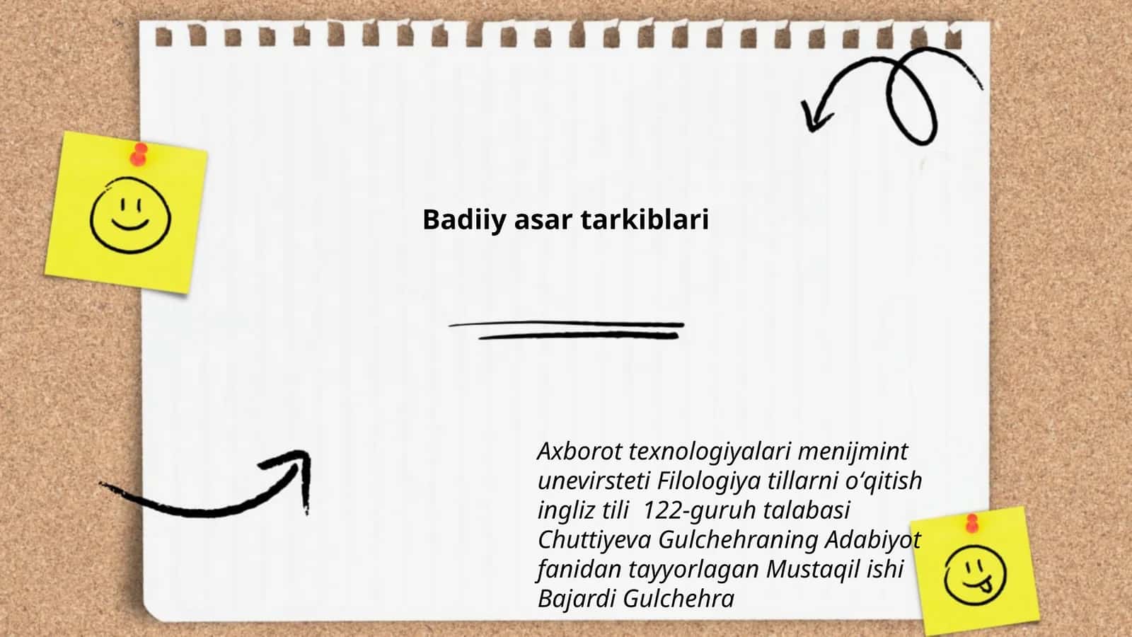Badiiy asar tarkiblari