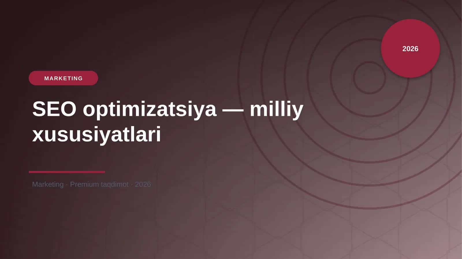 SEO optimizatsiya — milliy xususiyatlari