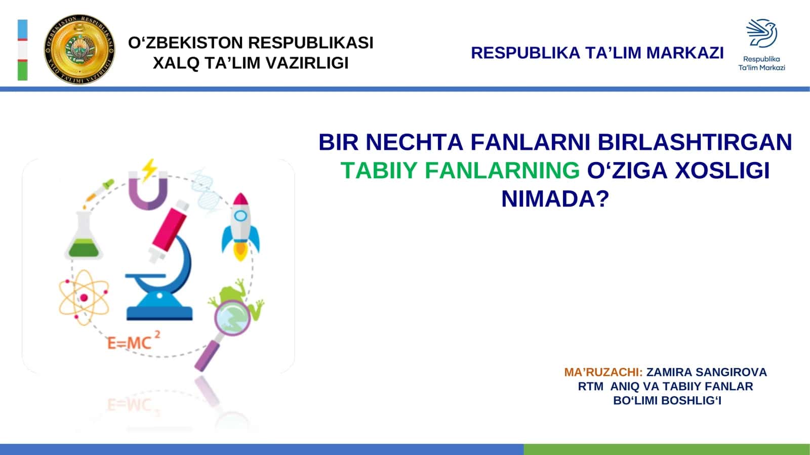 RTM ANIQ VA TABIIY FANLAR