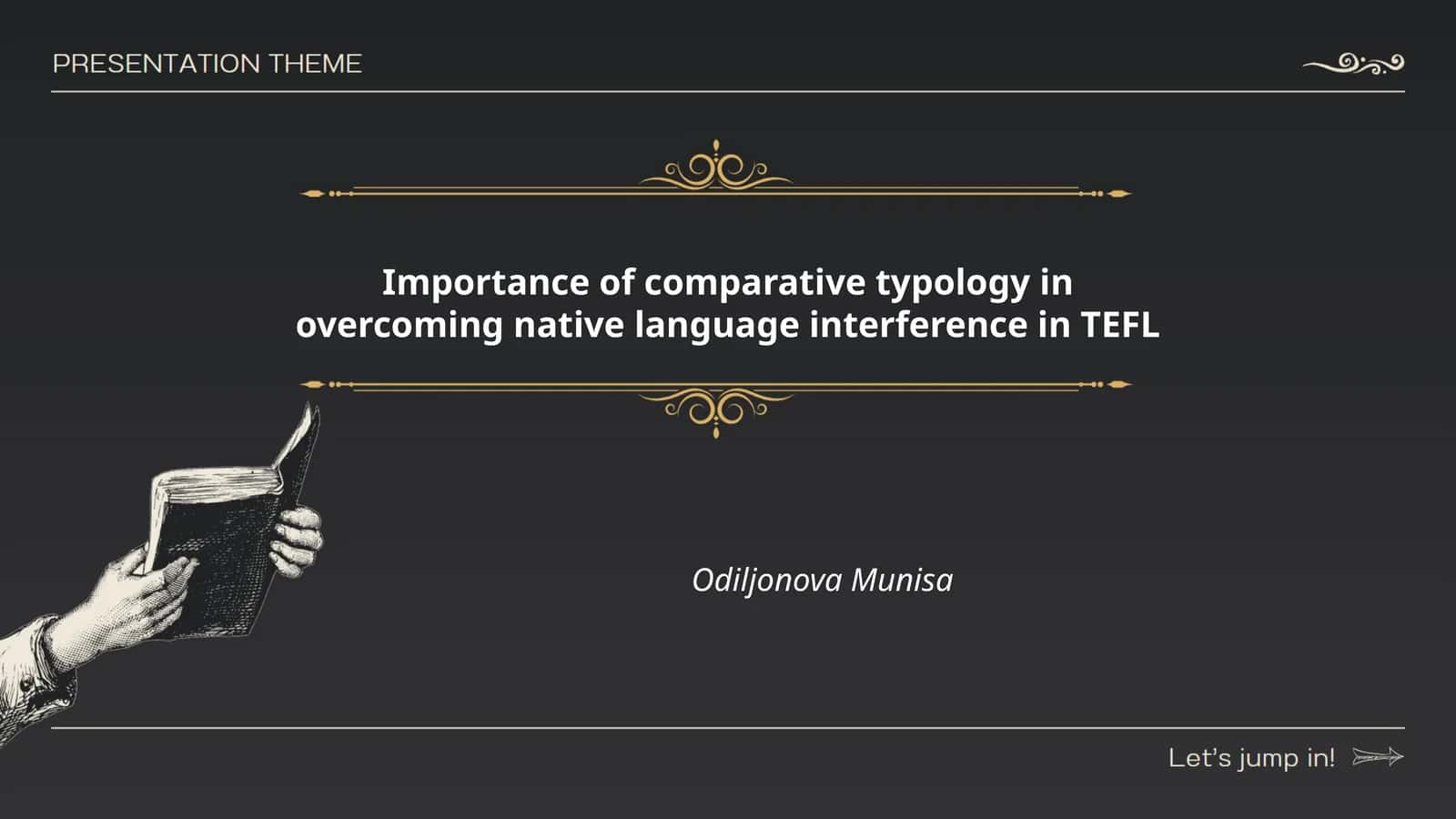 Importance of comparative typology in overcoming native language interference in TEFL