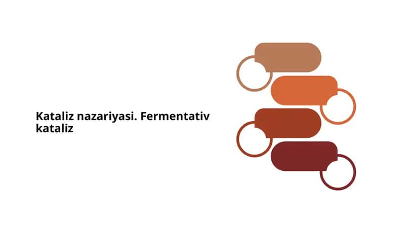 Kataliz nazariyasi. Fermentativ kataliz