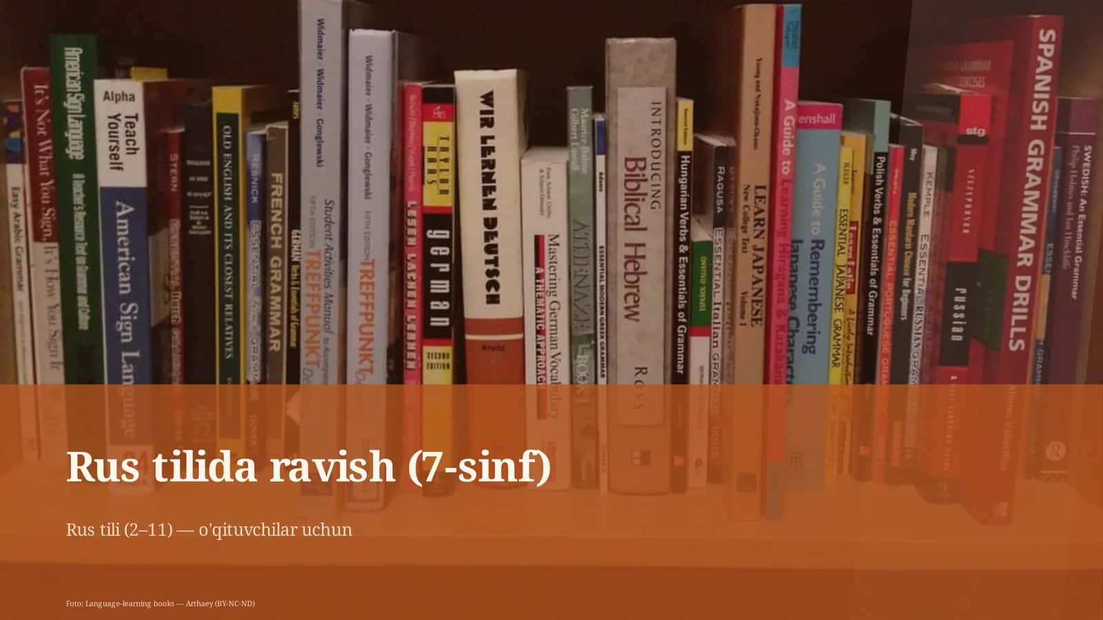 Rus tilida ravish (7-sinf)