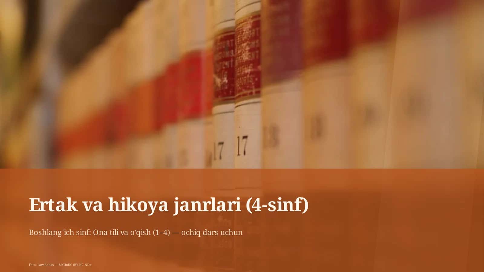 Ertak va hikoya janrlari (4-sinf)