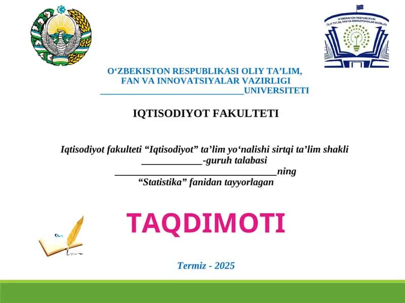 "Raqamli bandlik statistikasi: frilanserlik va onlayn mehnat bozori tahlili"