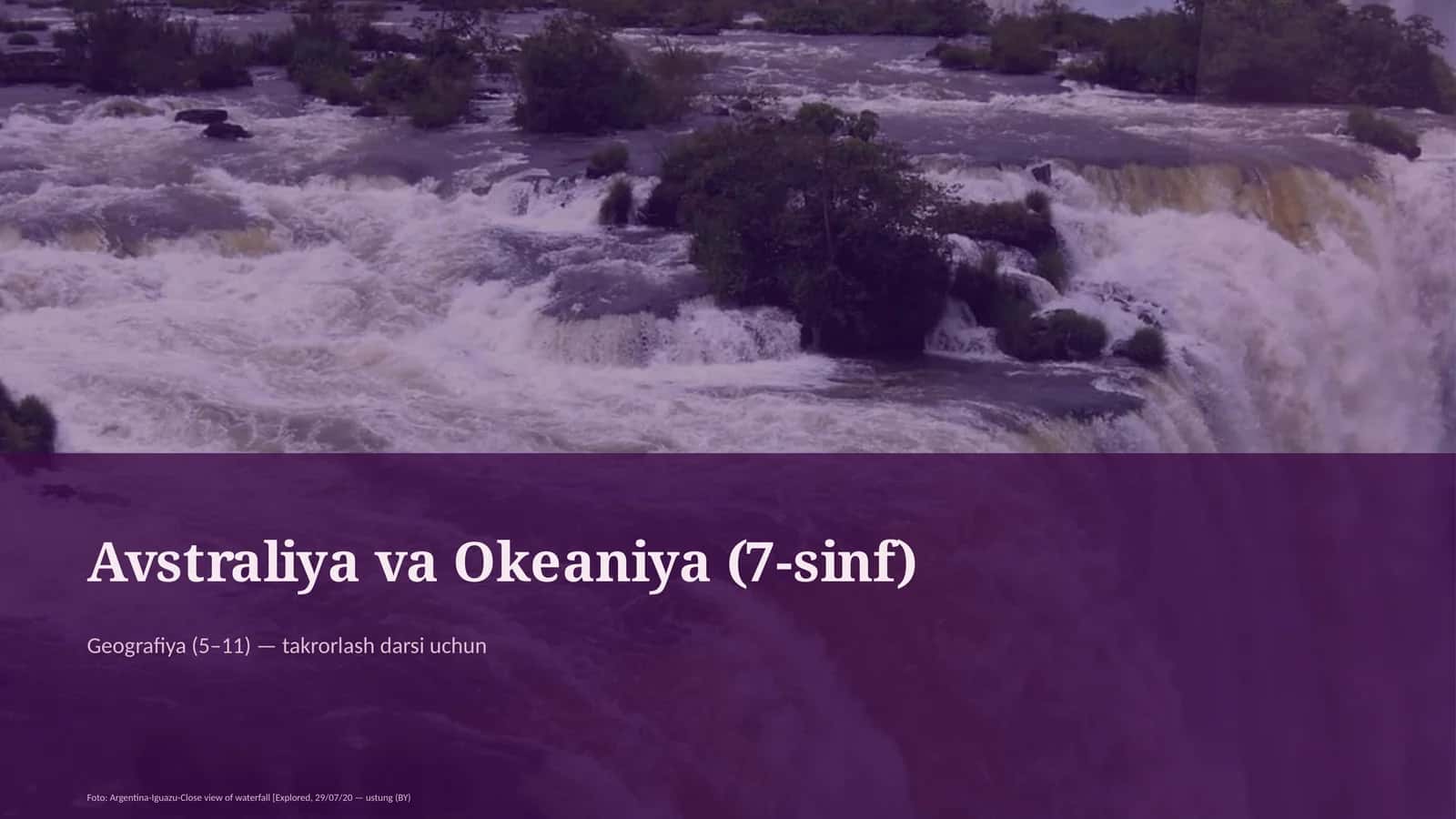 Avstraliya va Okeaniya (7-sinf)