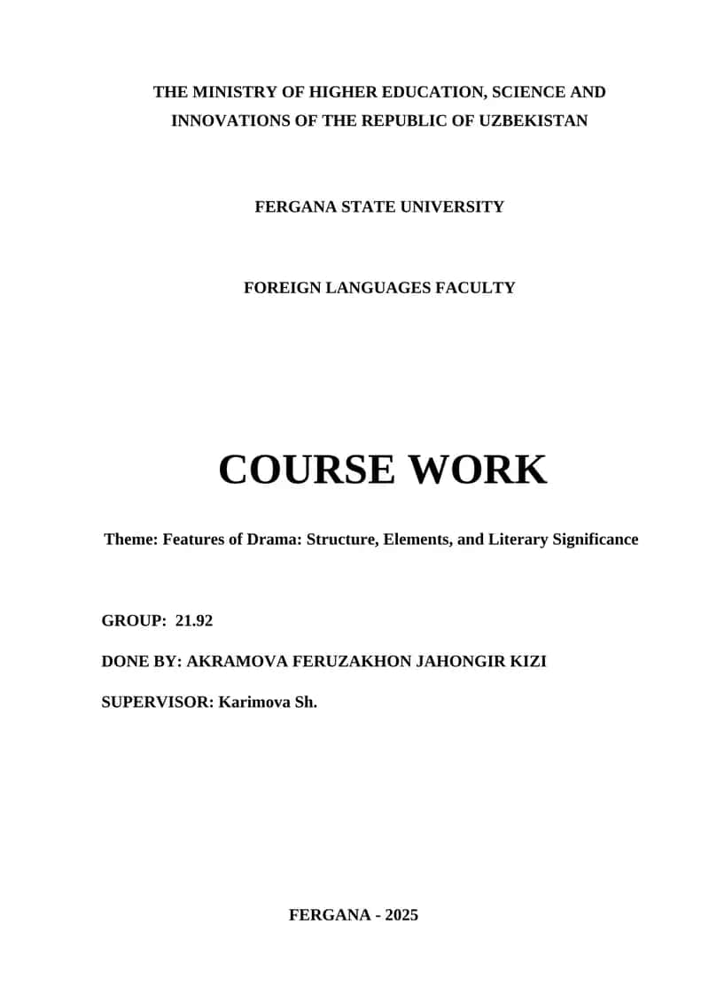 Features of Drama: Structure, Elements, and Literary Significance