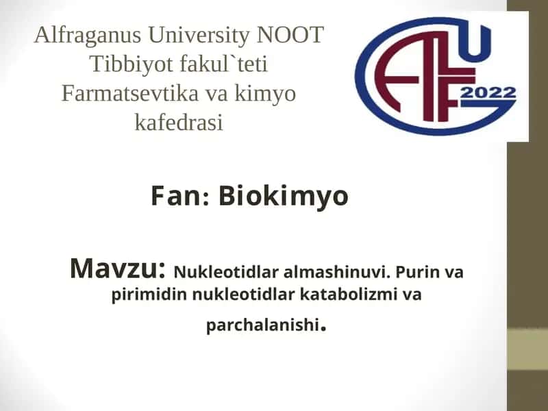 Nukleotidlar almashinuvi